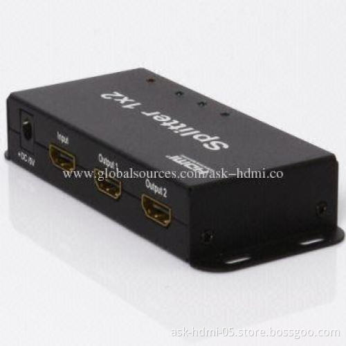 HDMI Splitter, 1x2 Ultra HD/4K/Full 3D/HDMI 1.4 Version, Supports CEC